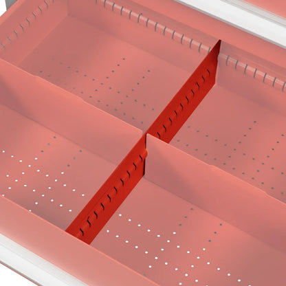 (1 Pack/6 Pcs Depth18.05"Height4.53")Extra Drawer Long Dividers For Modular Tool Cabinet