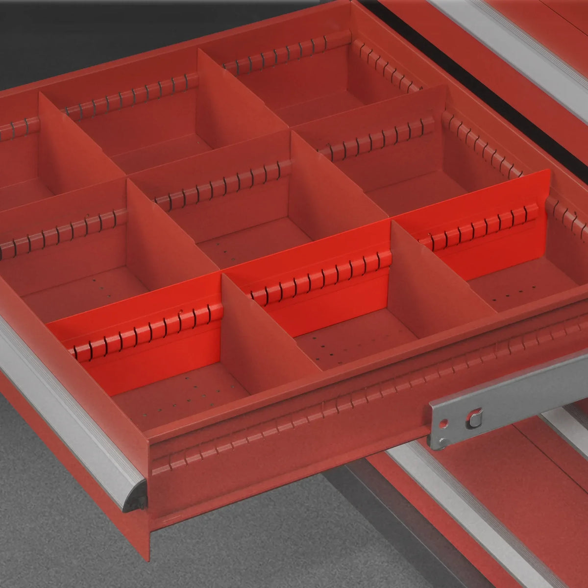 (1 Pack/6 Pcs Depth18.05"Height1.89")Extra Drawer Long Dividers For Modular Tool Cabinet