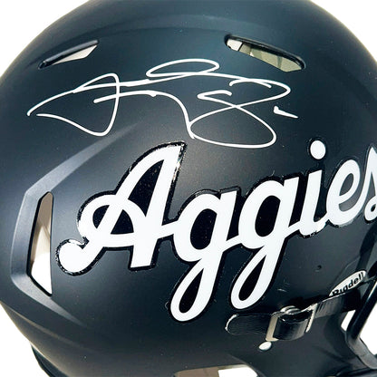Johnny Manziel Signed Texas A&M Aggies Authentic Speed Full-Size Football Helmet (Beckett)