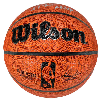 Cedric Maxwell Signed Finals MVP Inscription Wilson Authentic Series Basketball (Beckett)