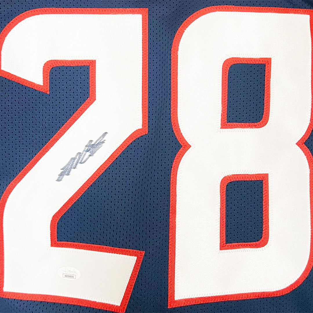 Joe Mixon Signed Houston Navy Football Jersey (JSA)