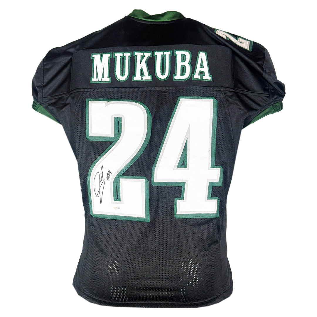 Andrew Mukuba Signed Philadelphia Black Football Jersey (Beckett)