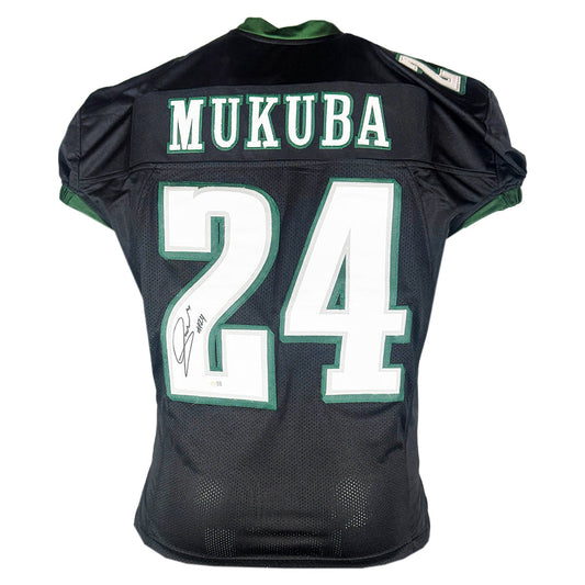 Andrew Mukuba Signed Philadelphia Black Football Jersey (Beckett)