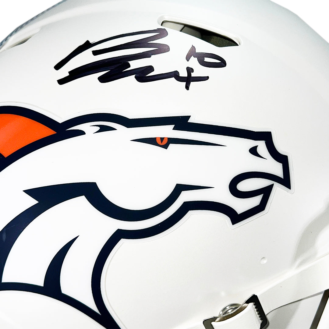 Bo Nix Signed Denver Broncos Authentic Alt 2024 Speed Full-Size Football Helmet (Beckett)