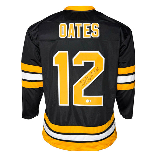 Adam Oates Signed Boston Black HOF 12 Hockey Jersey (Beckett)