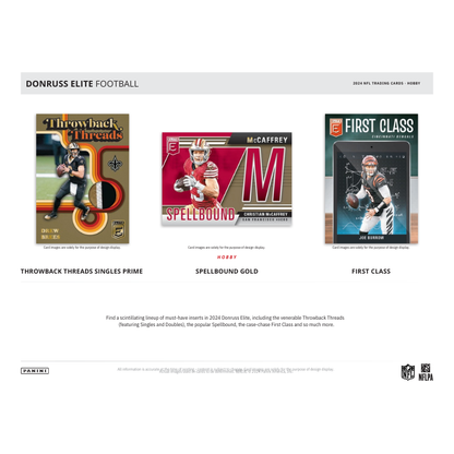 2024 Donruss Elite Football Hobby 12 Box Case