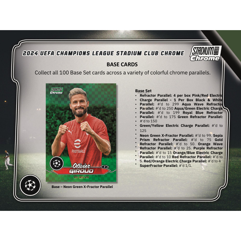 2023/24 Topps Stadium Club Chrome UEFA Soccer Hobby 12 Box Case