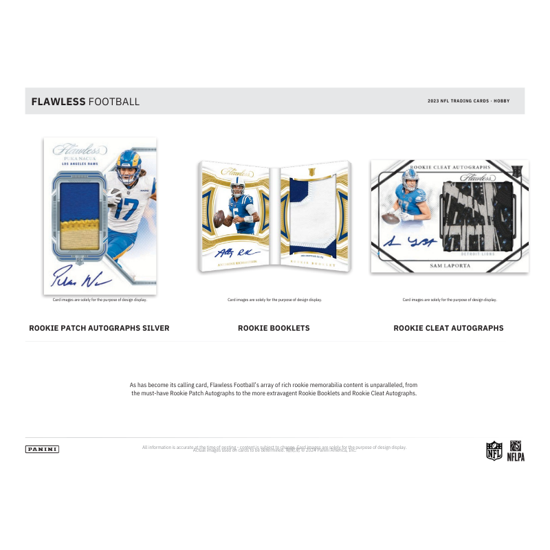 2023 Panini Flawless Football Hobby 2 Box Case