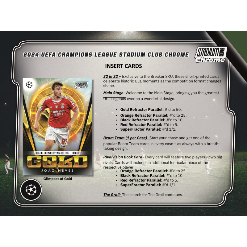 2023/24 Topps Stadium Club Chrome UEFA Soccer Breaker's Delight