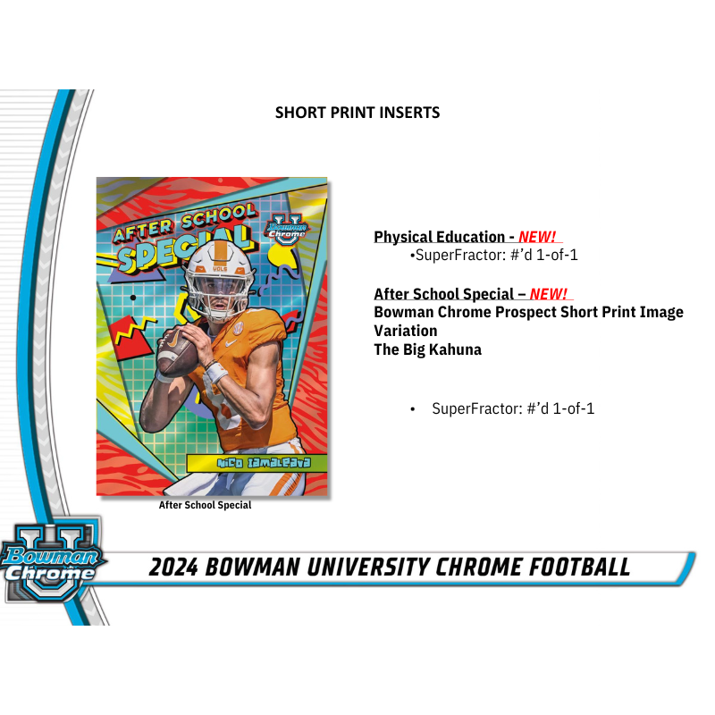 2024 Bowman University Chrome Football Breaker's Delight Case