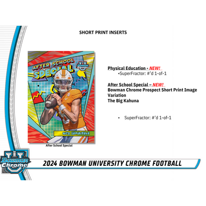 2024 Bowman University Chrome Football Breaker's Delight Case