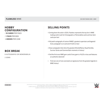 2024 Panini Flawless WWE Hobby Box