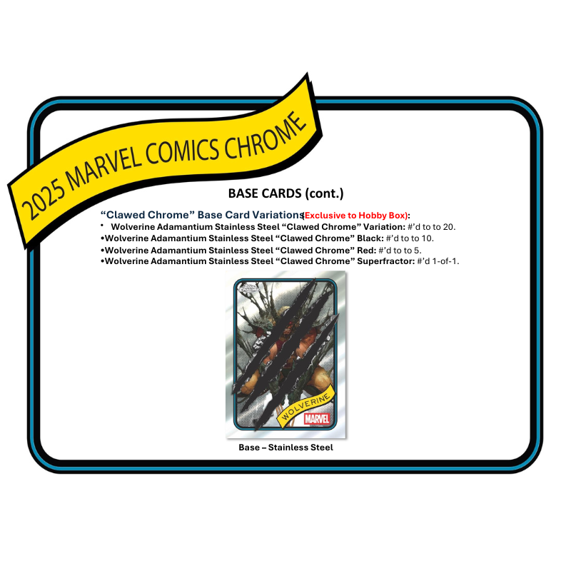2025 Topps Marvel Chrome Hobby Box