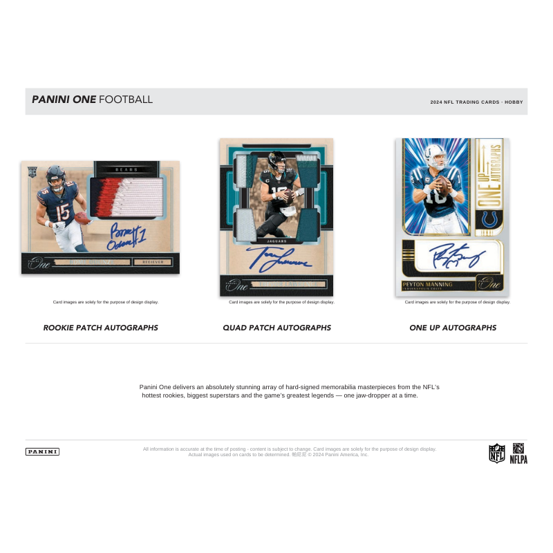 2024 Panini One Football Hobby 20 Box Case