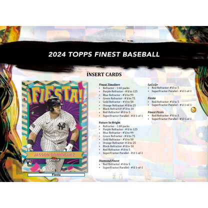 2024 Topps Finest Baseball Hobby Box
