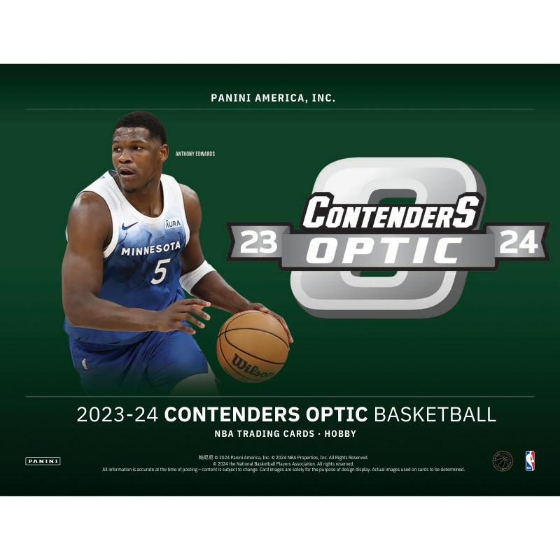 2023/24 Panini Contenders Optic Basketball Hobby 20 Box Case
