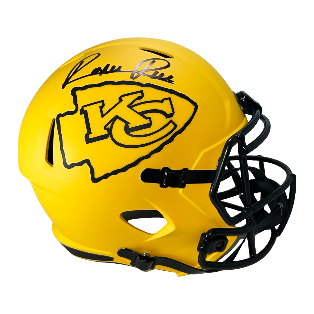 Rashee Rice Signed Kansas City Chiefs Rave Full-Size Replica Football Helmet (JSA)