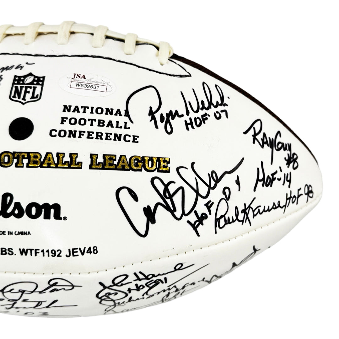 NFL Hall of Famers 36 Signature Authentic Wilson The Duke Leather NFL Football (JSA)