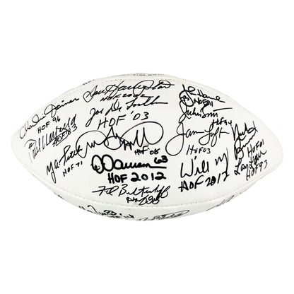 NFL Hall of Famers 36 Signature Authentic Wilson The Duke Leather NFL Football (JSA)