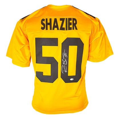 Ryan Shazier Signed Pittsburgh Yellow Football Jersey (JSA)