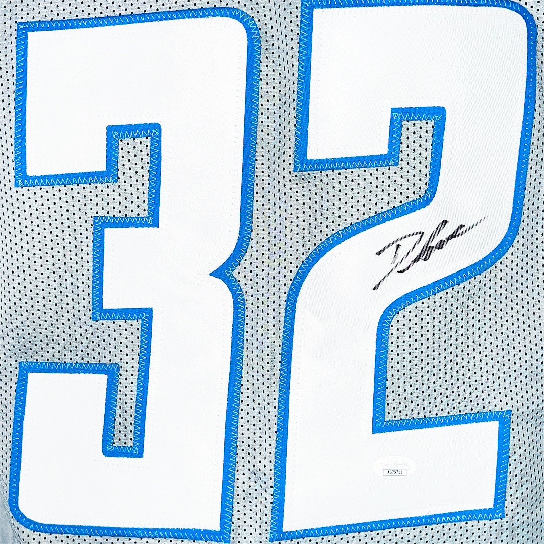 D'Andre Swift Signed Detroit Grey Football Jersey (JSA)