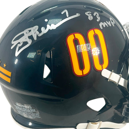 Joe Theismann Signed 83 MVP Inscription Washington Commanders Alt 2022 Speed Mini Football Helmet (JSA)