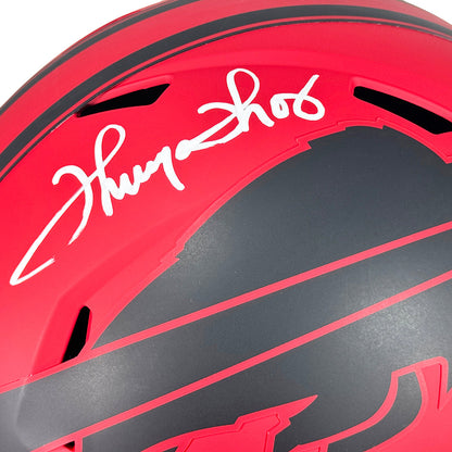 Thurman Thomas Signed Buffalo Bills Rave Full-Size Replica Football Helmet (JSA)
