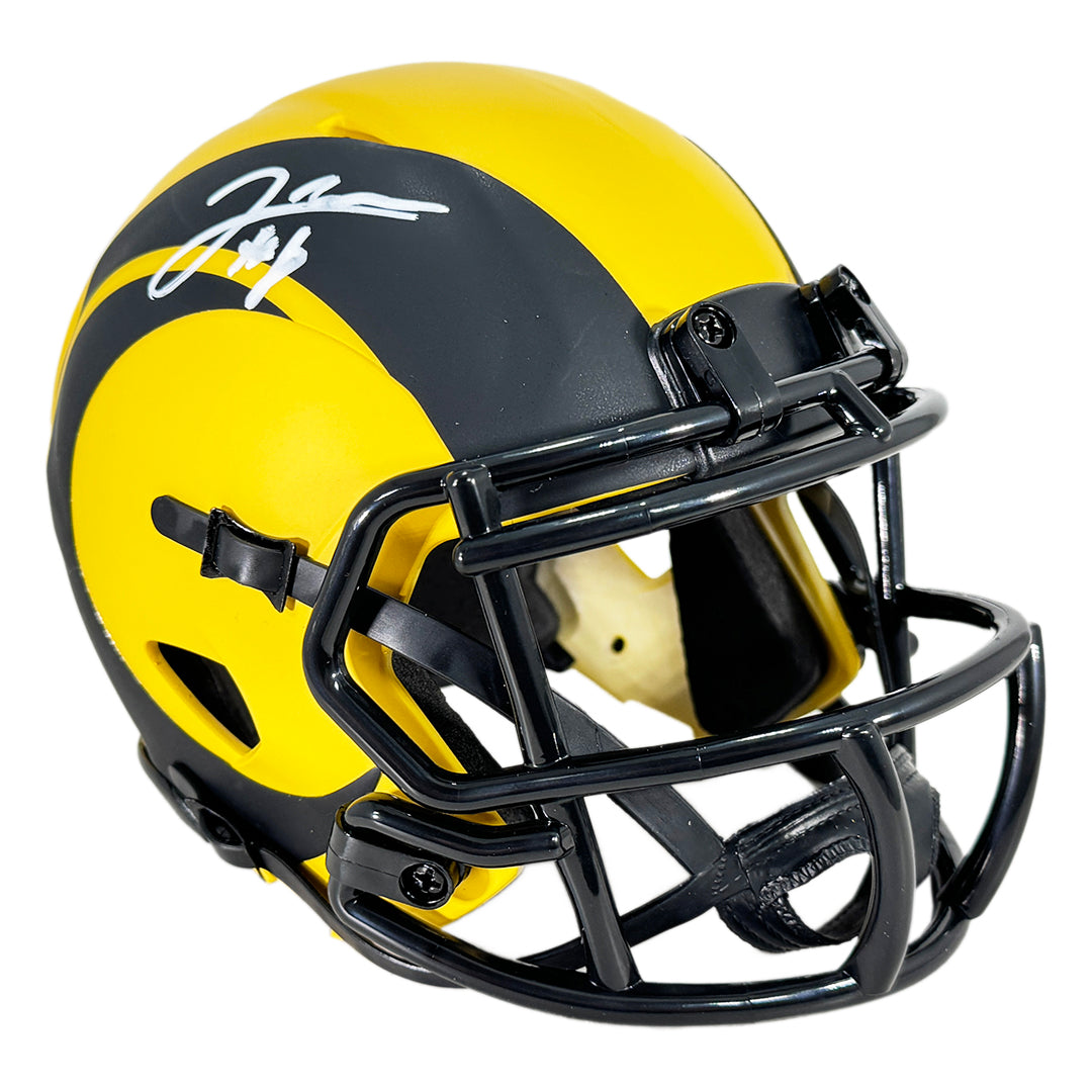 Jared Verse Signed Los Angeles Rams Rave Mini Football Helmet (Beckett)