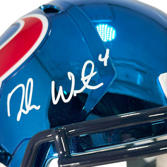 Deshaun Watson Signed Houston Texans Chrome Speed Full-Size Replica Football Helmet (JSA)