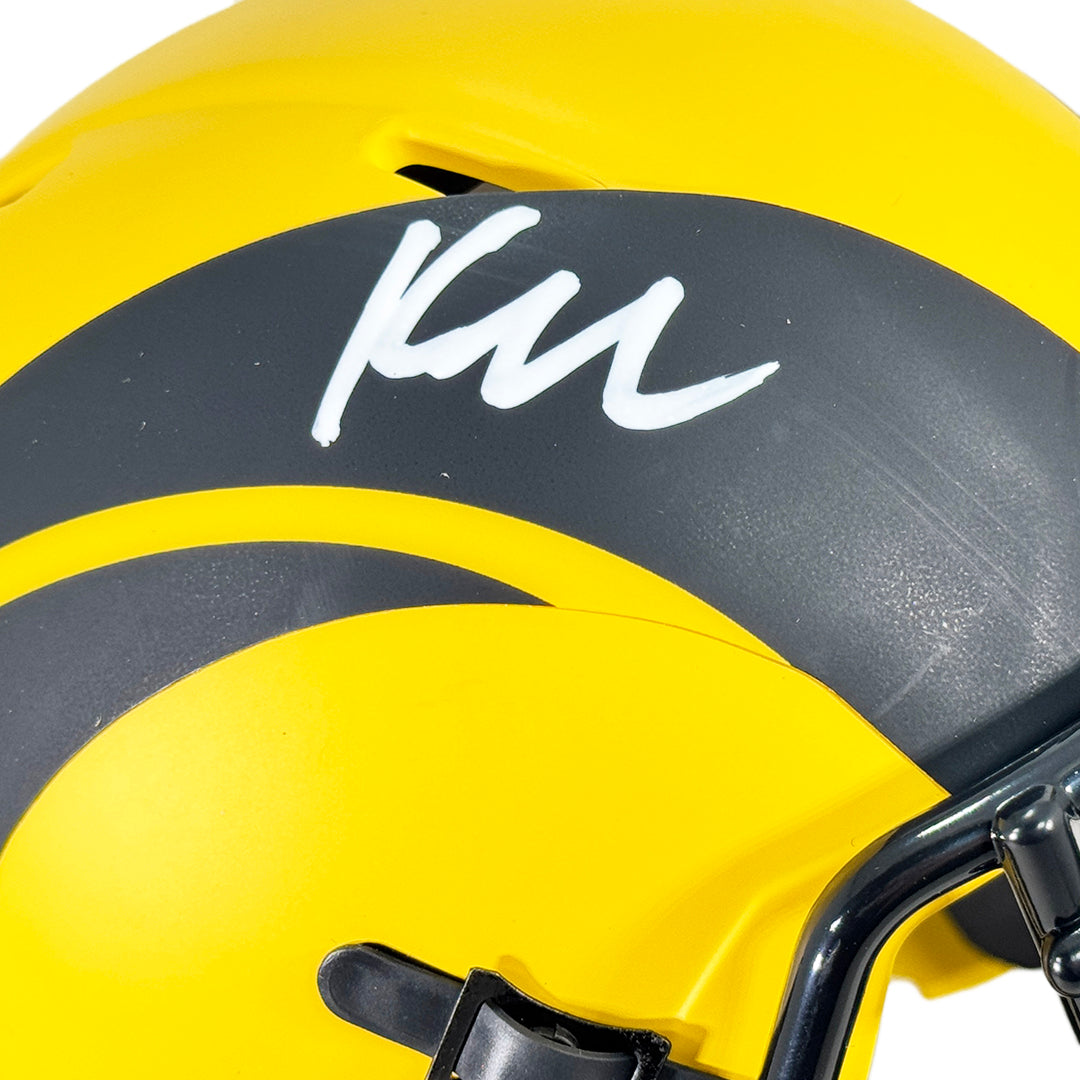 Kyren Williams Signed Los Angeles Rams Rave Mini Football Helmet (Beckett)