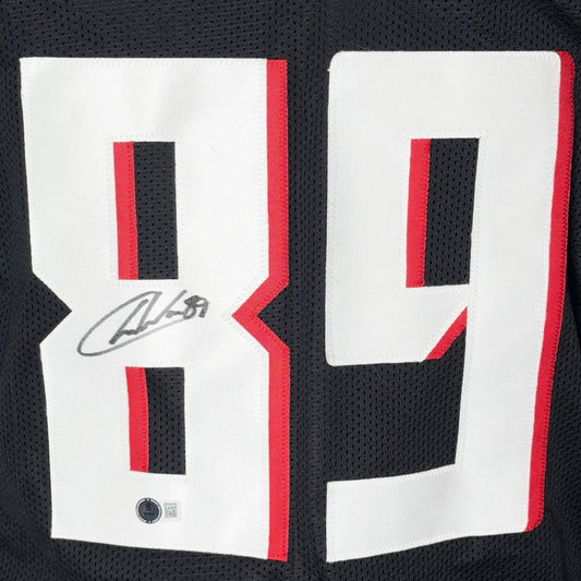 Charlie Woerner Signed Atlanta Black Football Jersey (Beckett)